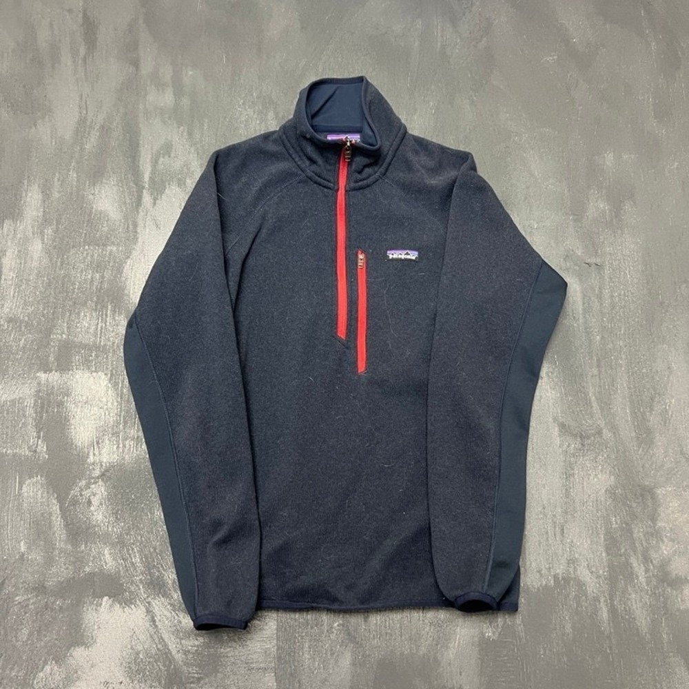 Patagonia Better Sweater Mens Small Blue 1/2 Zip Outdoor Fleece